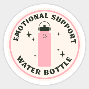 Emotional Support Water Bottle Sticker